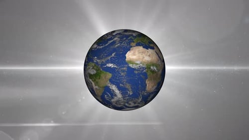 Earth Planet animation in space. 2481