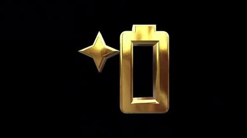 Batterieprofil Goldenes Symbol