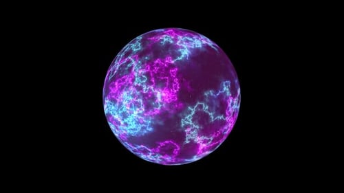 Der Planet der elektrischen Stürme im Weltraum