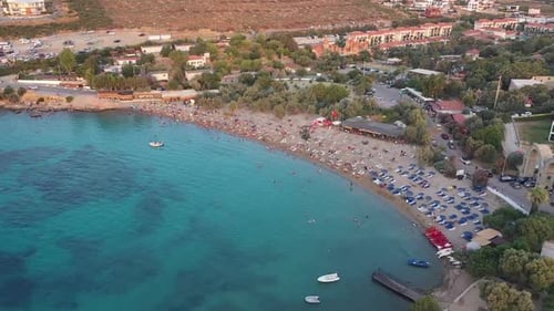 aerial view of the beach