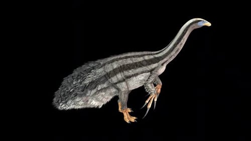 Dinosaure Therizinosaurus Idle