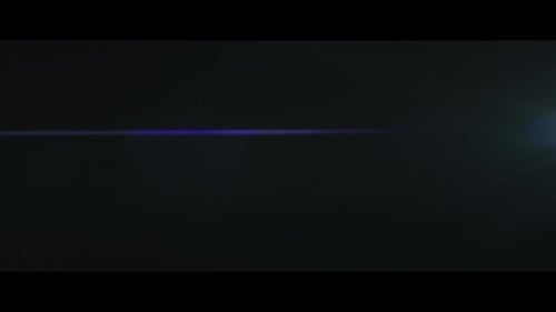 Geneva Collection: Swipe right open to a colored linear element splitting dark canvas into half even