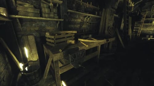 Environnement d'atelier serein avec des livres de référence et un artisanat ciblé