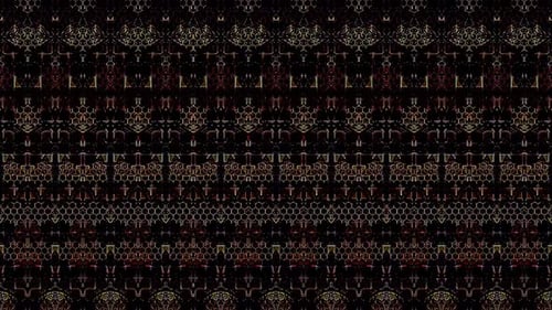 Futuristic Pulsing Hexagon Grid Loop Background