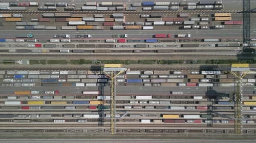 Container Terminal Top View