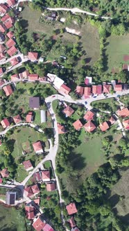 Rural Village Overhead View, Buildings Stock Footage ft. town & hill ...