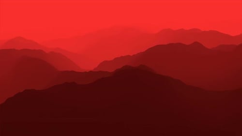 Abstract Red Mountain Landscape Motion Background