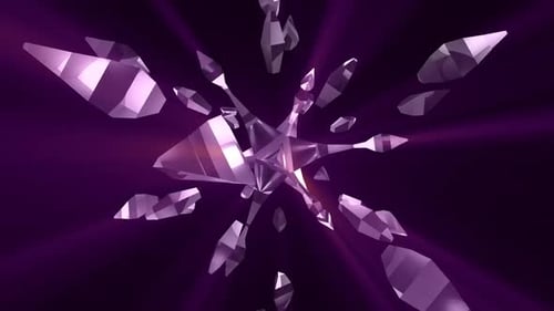 Strahlende Kristallexplosion