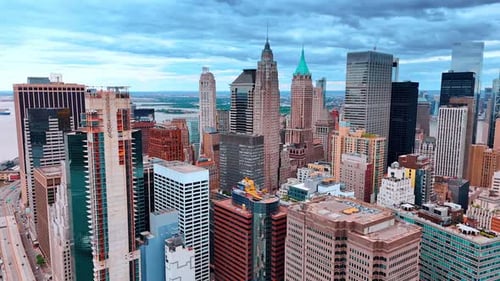 High-rises and skyscrapers of modern New York midtown