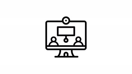 Animation der Webinar-Liniensymbole
