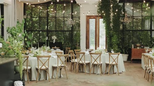 Elegant Event Space Features Lush Decor and Soothing Lighting Perfect for Celebrations Wedding Day