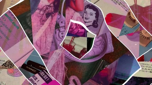 Aesthetic Square Pink Magazine Rip Motion