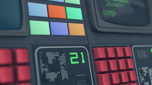 computador futurista retrô