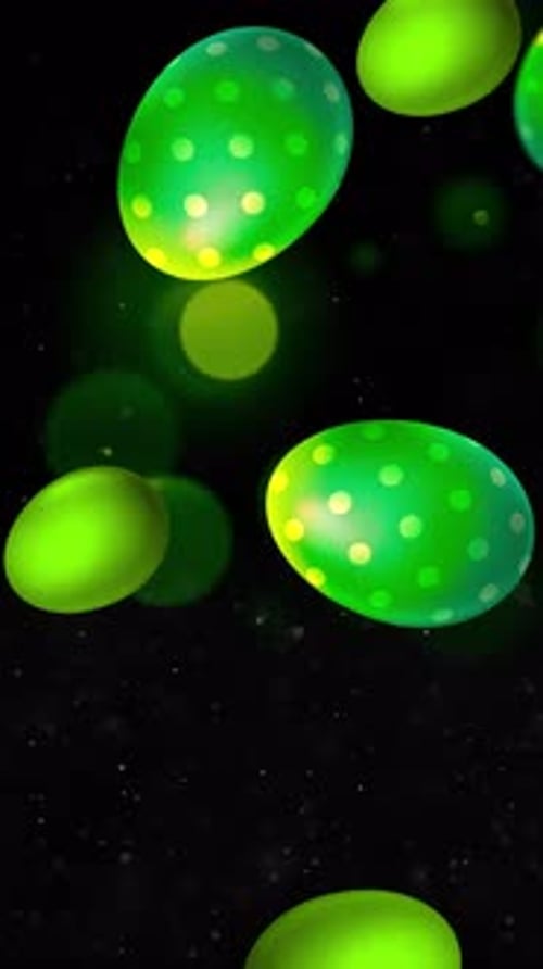 Easter Eggs Background 9 - Vertical Video