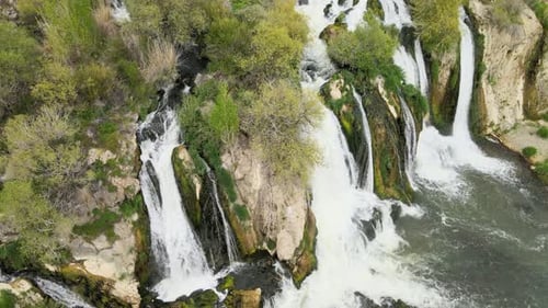 waterfall aerial view