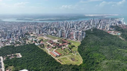 Downtown coast city of Natal at Rio Grande do Norte state at Brazil.