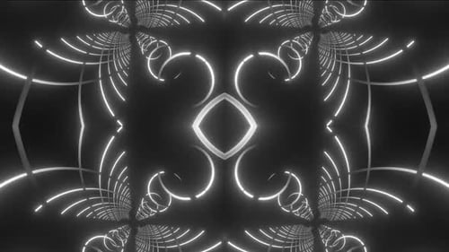 Abstract glowing tunnel vortex motion for technology and future themes