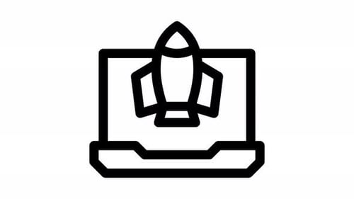 startup line icon animation