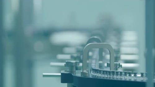 Automated Pharmaceutical Vial Production Line in Laboratory