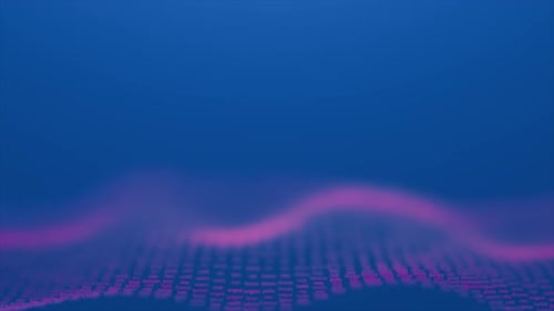 Futuristic Fluid Particle Wave Background Animation