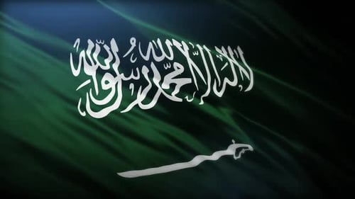 Flagge des Königreichs Saudi-Arabien mit hoher Auflösung 4K