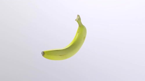 Reife Banane isoliert auf weißem Hintergrund