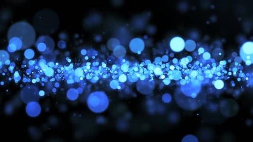 blue bokeh christmas background particles