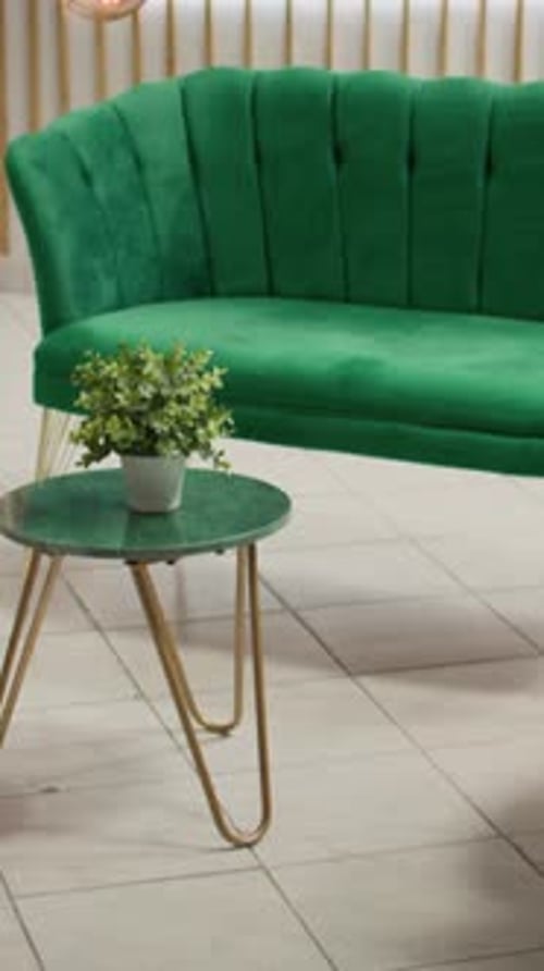 Vertical Video Lounge Area at Hotel Front Desk