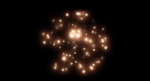 Golden Sparkle Burst Explosion Overlay Effect