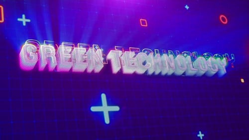 Green Technology Digital Technology Background