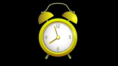 Clock Stop Motion Loop Animation Transparent