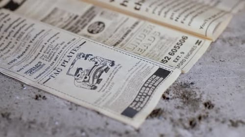 Old Retro Newspaper