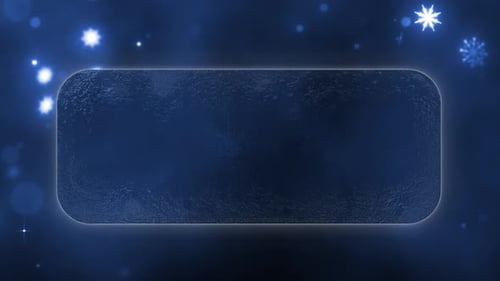 Elegant Icy Logo Reveal with Falling Snowflakes