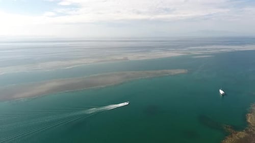 Aerial beautiful sea view