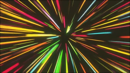 Fond de mouvement Hyper Speed multicolore