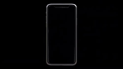 Animação de rotação do telefone celular