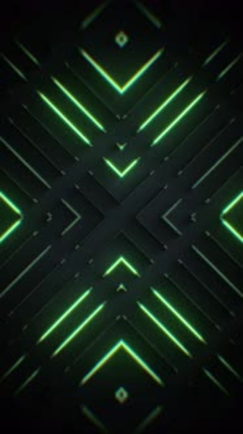 Neongrüne Lichtstreifen 08