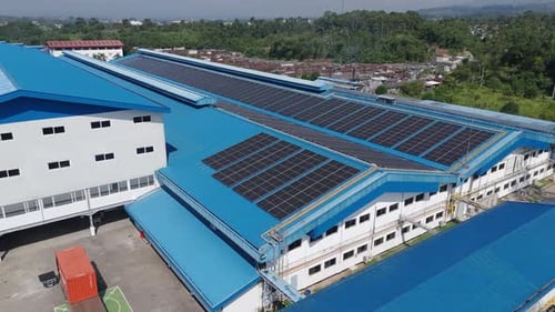 Solarpanel-Felddrohne Erneuerbare Energien