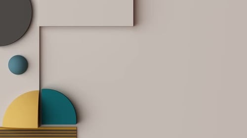 Modern Abstract Geometric Composition