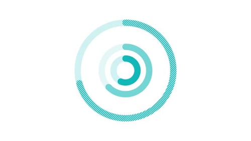 Animiertes Element für das Design eines radialen Balkendiagramms für Geschäftsinfografiken