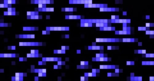 Fond abstrait, vidéo en haute qualité 4k. Les carrés et les lignes mobiles bleus et blancs sont magnifiques