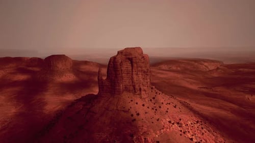 Vast Desert Landscape Under a Clear Sky