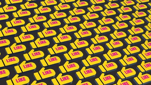 Like Icons Thumbs Up Overlay