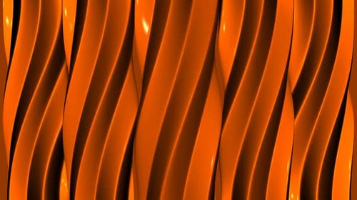 Abstract Orange Wavy Stripes Background Loop
