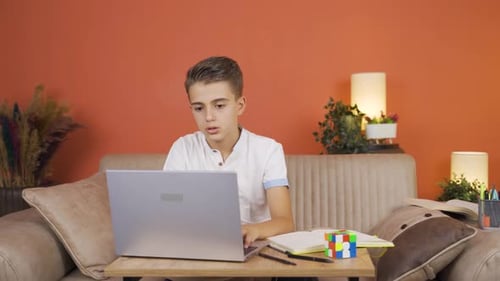 Asocial and technology addicted boy.
