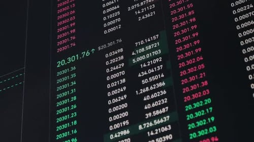 Cryptocurrency Exchange Chart Depth of Market Bitcoin Trading with Price