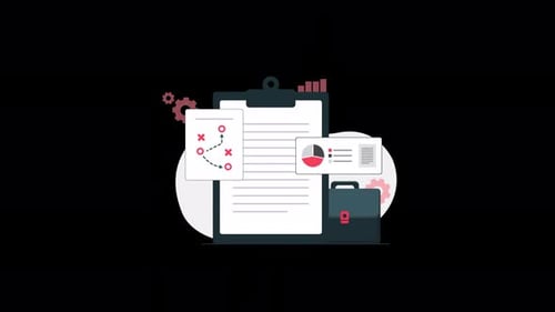 Flat Design Business Strategy and Data Analysis Concept