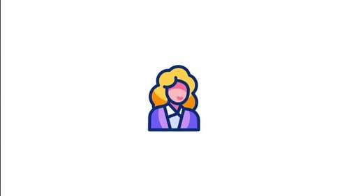 Animated Woman Icon with Subtle Pulse