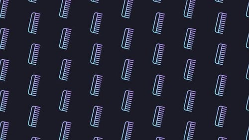 Comb Dark Blue Animated Loop Background 4K