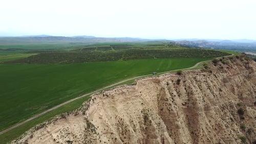Green is riding grace field aerial view
